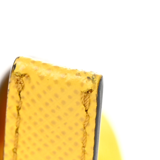 PRADA Tessuto Nylon Wrist Pouch Giallo 1310206 | FASHIONPHILE