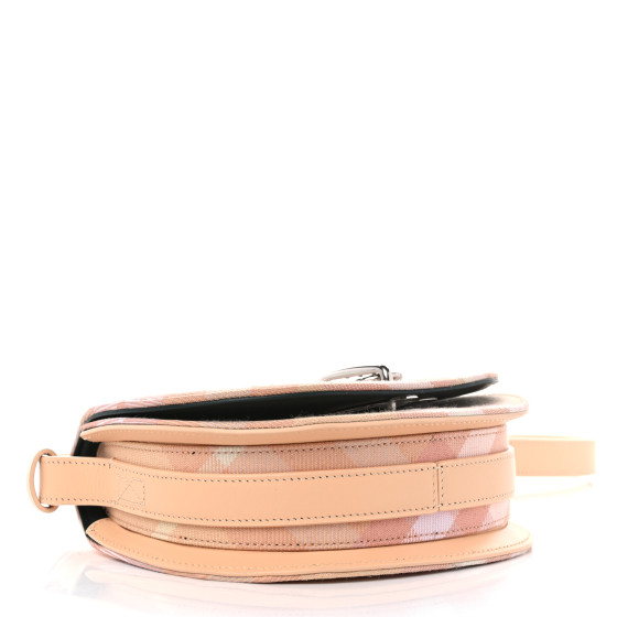 BURBERRY Jacquard Check Mini Rocking Horse Crossbody Peach