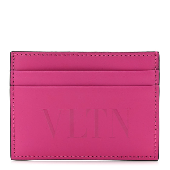 カードケース・名刺入れ Valentino Garavani Document Holders Women Leather Pink VALENTINO GARAVANI Calfskin VLTN Card Holder Pink 1548314