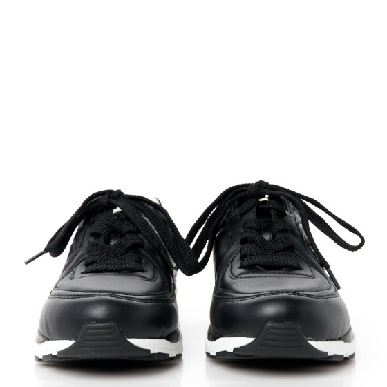 CHANEL Calfskin CC Sneakers 35 Black 1550702 | FASHIONPHILE