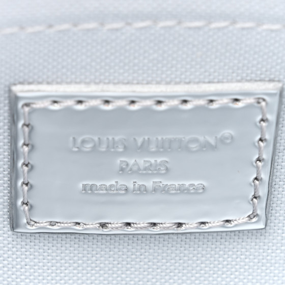 LOUIS VUITTON Monogram Miroir Speedy Bandouliere 20 Silver