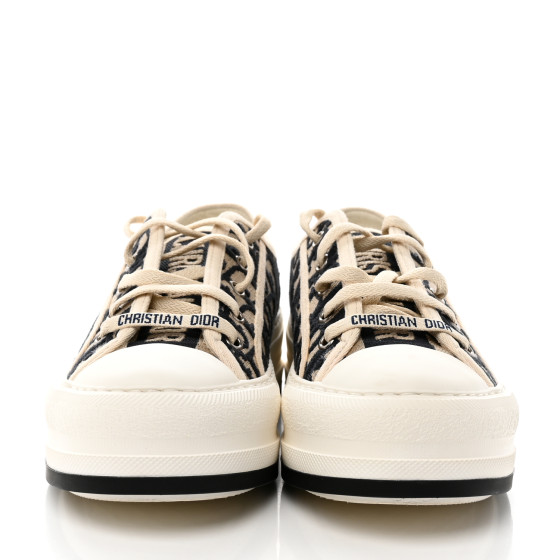 CHRISTIAN DIOR Canvas Oblique Walk'N'Dior Low Top Sneakers