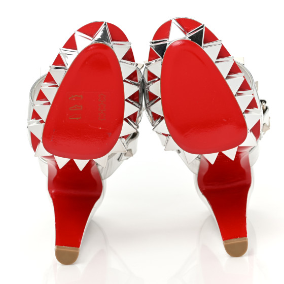 CHRISTIAN LOUBOUTIN Metallic Specchio Cybersandale 150 Pumps