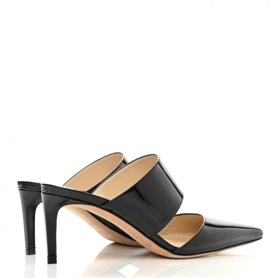 VIP★JIMMY CHOO Hawke 65 スエード ミュール JIMMY CHOO Patent Calfskin Hawke 65 Mules 37 Black 1044891