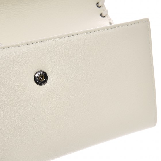 CHRISTIAN DIOR Calfskin Heart Wallet White 207669 | FASHIONPHILE