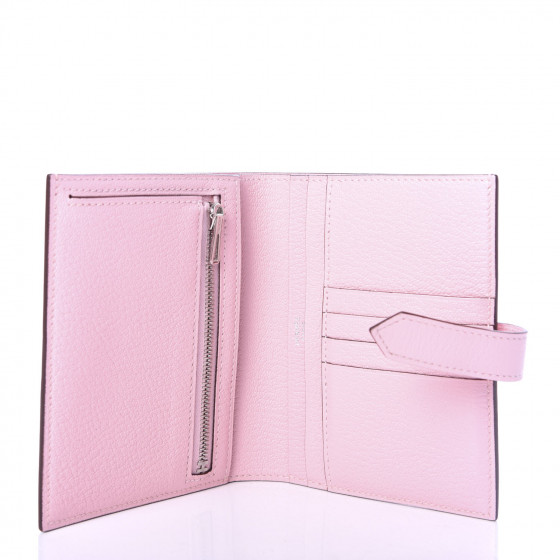 HERMES◆BEARN COMPACT ROSE SAKURA◆ Hermes Sakura Pink Leather Bearn Compact Wallet Hermes | TLC US