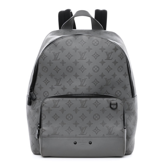 LOUIS VUITTON Calfskin Monogram Racer Backpack Grey 1353990 | FASHIONPHILE