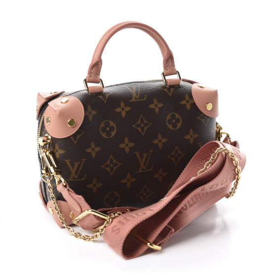 【かっこ可愛い♪高級感】Louis Vuitton Petite Malle Souple LOUIS VUITTON Monogram Petite Malle Souple Peach 671867