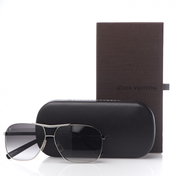 LOUIS VUITTON Damier Sunglasses Z0403U Black 535426