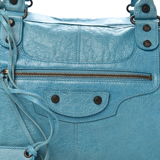 BALENCIAGA Agneau Classic Hardware Work Bleu Indigo 534148