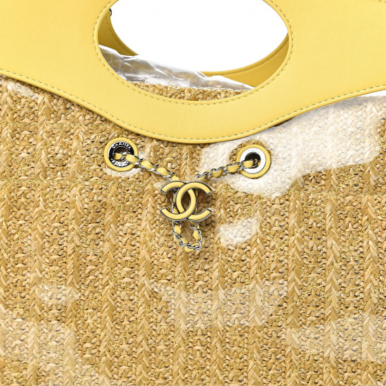 CHANEL Calfskin PVC Chanel 31 Bag Yellow 534330 | FASHIONPHILE