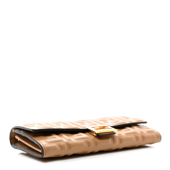 【送料&関税込】Fendi Matisse Chain Wallet FENDI Nappa Matisse FF Embossed Continental Wallet On Chain