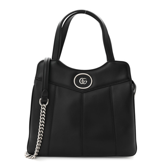 【関税&送料込】Gucci Black Leather Small Petite Gg Handbag Gucci - Petite GG mini leather shoulder bag black - The Corner