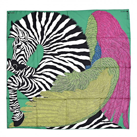 エルメス スカーフ ZEBRA☆PEGASUS Hermes Scarf Stole Zebra Pegasus Pink Alice Shirley Animal