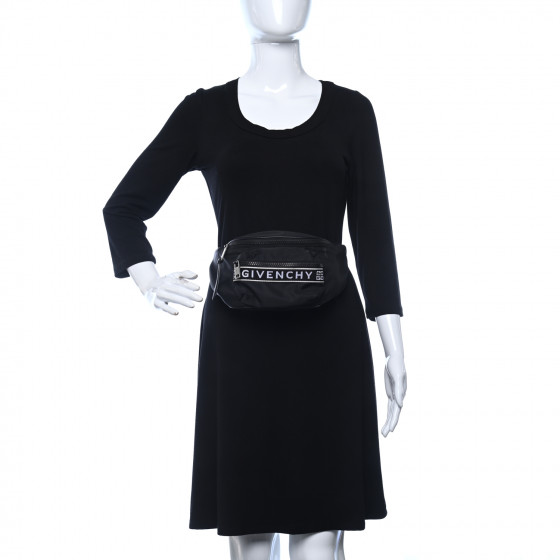 GIVENCHY Nylon Logo Belt Bag Black 895908 | FASHIONPHILE
