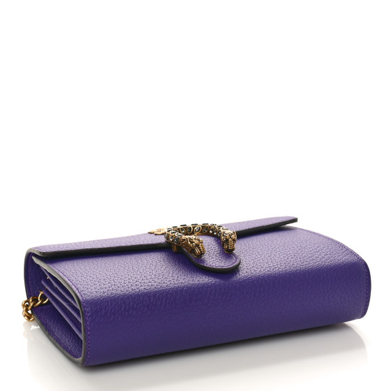 長財布 DIONYSUS CHAIN WALLET GUCCI Calfskin Garden Dionysus Chain Wallet Emerald 1576568