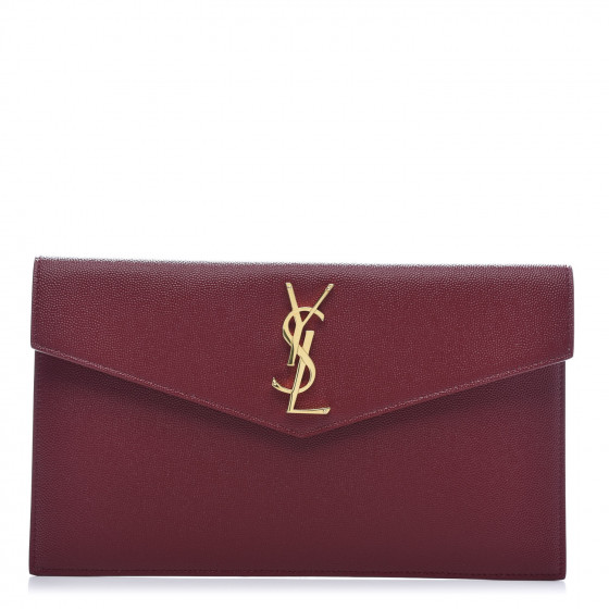 【関税＆送料込み】Saint Laurent Pcc(345Y)Mo Grain De Poudr UPTOWN CHAIN WALLET IN GRAIN DE POUDRE EMBOSSED LEATHER