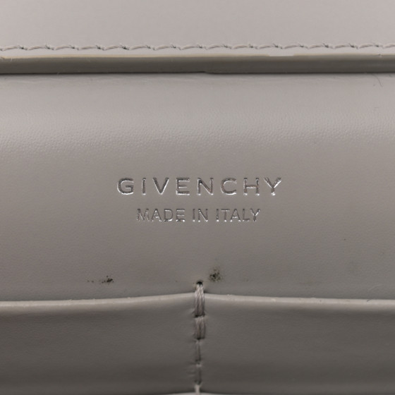 GIVENCHY Box Calfskin Medium 4G Shoulder Bag Cloud Grey