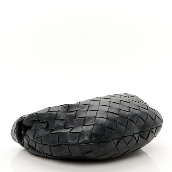 Bottega Veneta ブラック ミニ Jodie バッグ Bottega Veneta Mini Jodie Bag in Black & Gold | FWRD