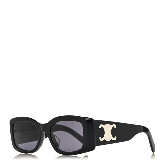 サングラス Celine CL40282U 01A Triomphe Bold Sunglasses Celine Triomphe CL40282U 01A Rectangle Sunglasses