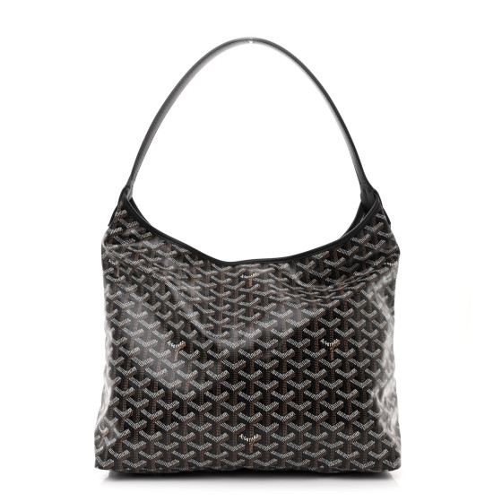 GOYARD Goyardine Boheme Hobo Black 1649611 | FASHIONPHILE