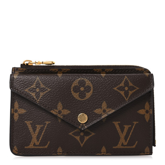 LOUIS VUITTON Monogram Recto Verso Card Holder Black 1633364