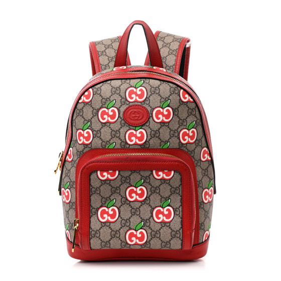GUCCI GG Supreme Monogram Apple Small Retro Interlocking G