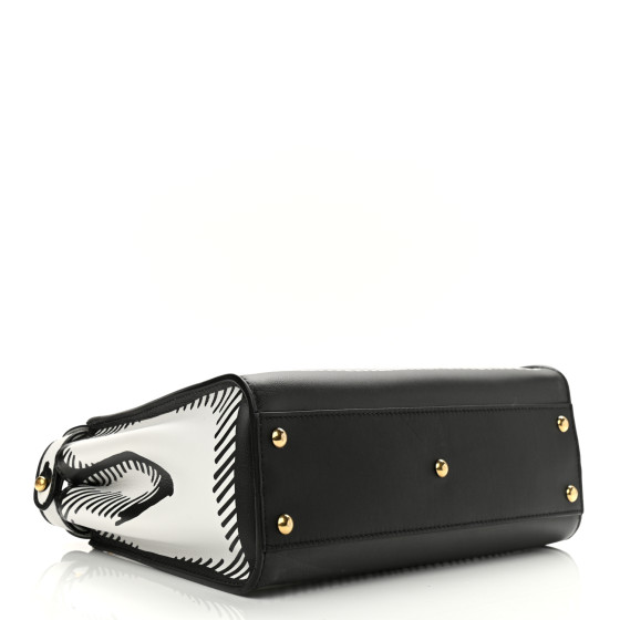 FENDI X JOSHUA VIDES Calfskin Medium Peekaboo Iconic Satchel