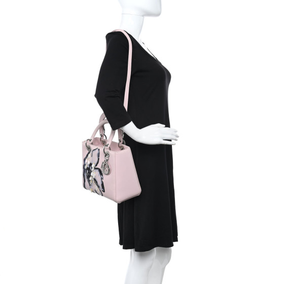Christian Dior クリスチャンディオール CHRISTIAN DIOR Canvas Jute Embroidered Medium Book Tote
