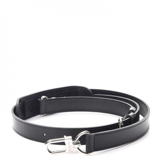 【Louis Vuitton】black buckle strap fastening【新品同様】 LOUIS VUITTON Calfskin Adjustable Keepall Bandouliere