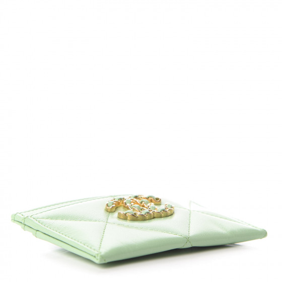 【人気/関税/送料込み】 Chanel 19 Card Holder Shiny Goatskin s-l400.jpg