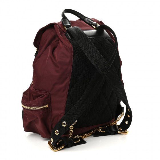 BURBERRY リュック レッド BURBERRY Nylon Small Rucksack Backpack Burgundy Red 1123682