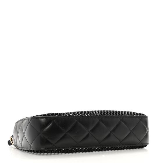 正規店買付【CHANEL】Clutch with chain CHANEL CLUTCH WITH CHAIN MINI BLACK LAMBSKIN - BJ Luxury