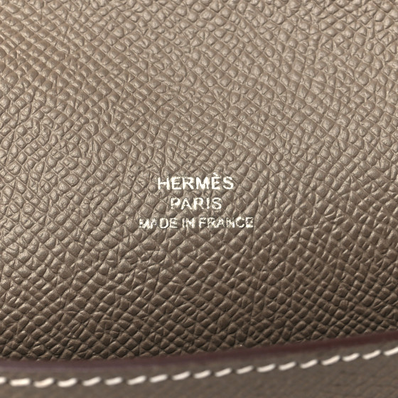 HERMES Epsom Hermesnap Wallet Etoupe 1658192 | FASHIONPHILE