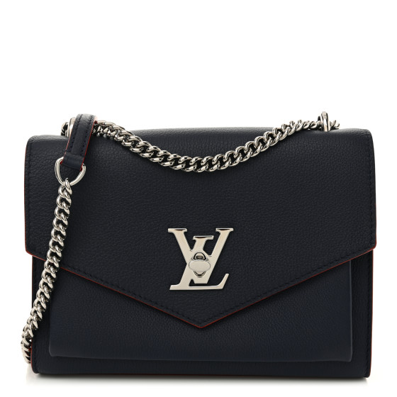 海外限定品◆関税なし【LOUIS VUITTON】My Lock Me chain bag LOUIS VUITTON Soft Calfskin My Lockme Chain Bag BB Marine