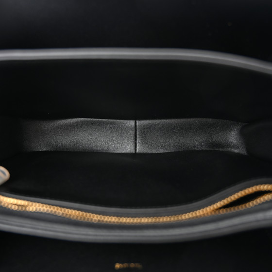 関税込★CELINE★Medium Triomphe Bag in Shiny Calfskin Black CLASSIQUE TRIOMPHE BAG IN shiny calfskin - BLACK | CELINE