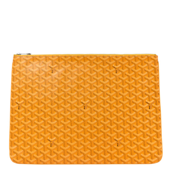 希少◆GOYARD◆ゴヤール Senat Pochette MGM Yellow クラッチ GOYARD Goyardine Senat Pochette GM Yellow 1670392 | FASHIONPHILE