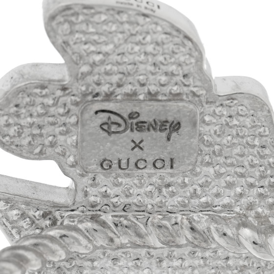 GUCCI X Disney Sterling Silver Enamel Daisy Duck Ring 54 7