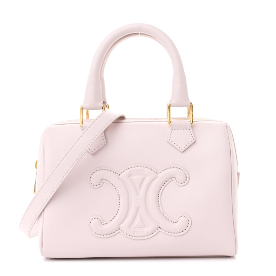 ★関税込み★ Celine Triomphe small bag Authentic CELINE Mini Triomphe Calf Leather Shoulder Bag