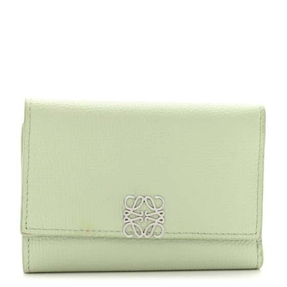 LOEWE Pebble Grain Calfskin Anagram Small Vertical Wallet