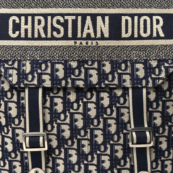 CHRISTIAN DIOR Oblique Backpack Blue White 1649403
