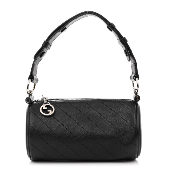【GUCCI】SAKAI Blondie Diagonal Stitch Shoulder Bag Black GUCCI Sakai Be Green Calfskin Diagonal Stitched Mini Blondie