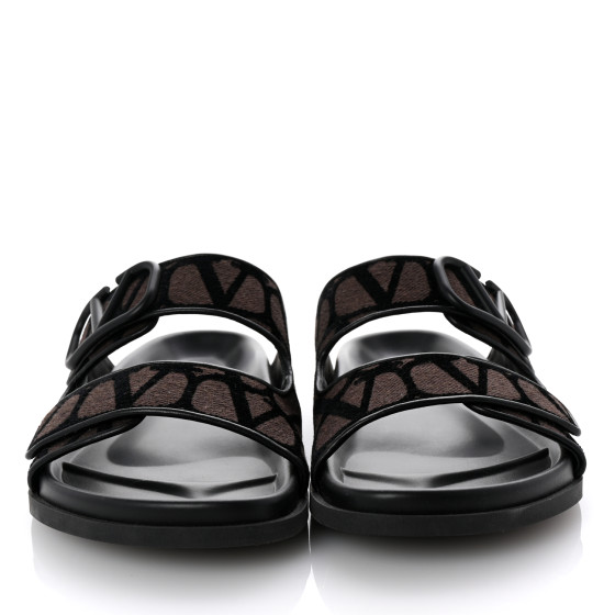 VALENTINO GARAVANI Toile Iconographe Vlogo Mens Double Strap