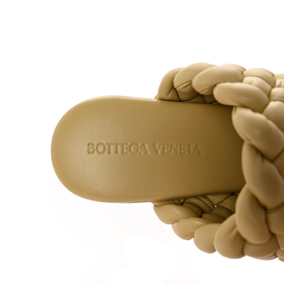 BOTTEGA VENETA Nappa Padded Intreccio The Curve Sandals 39.5