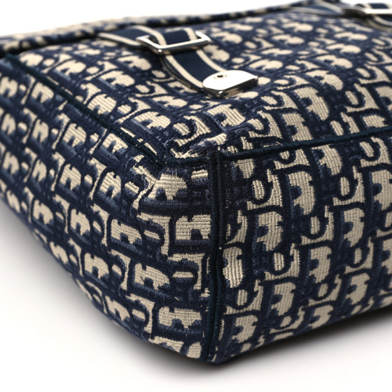 CHRISTIAN DIOR ロゴリュック ネイビー CHRISTIAN DIOR Oblique Rider Backpack Navy Blue Jacquard