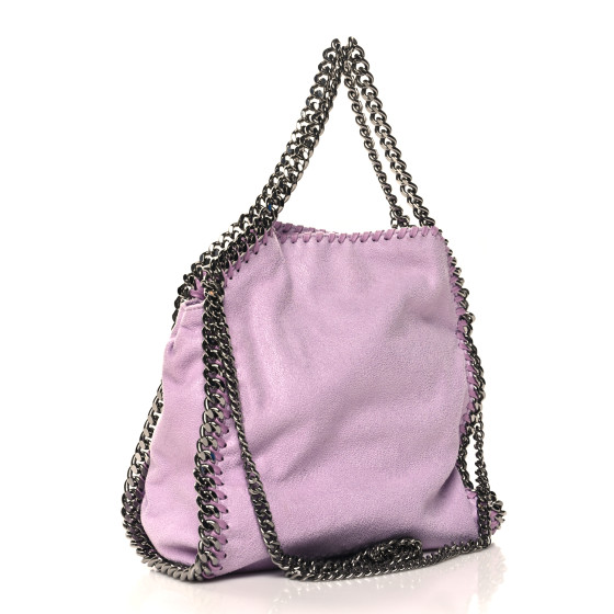 トートバッグ STELLA McCARTNEY Grape Shaggy Deer Mini Falabella Handbag STELLA MCCARTNEY Shaggy Deer Mini Falabella Fold Over Tote