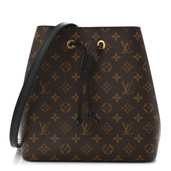 LOUIS VUITTON Monogram Neonoe MM Black 1668202 | FASHIONPHILE