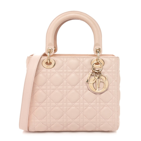 【ヴィンテージ】Rank:S☆Dior Blush Pink Small Cannage バック Small Lady Dior My ABCDior Bag Blush Cannage Lambskin | DIOR