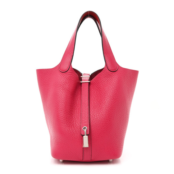 HERMES Taurillon Clemence Swift Eclat Picotin Lock 18 PM
