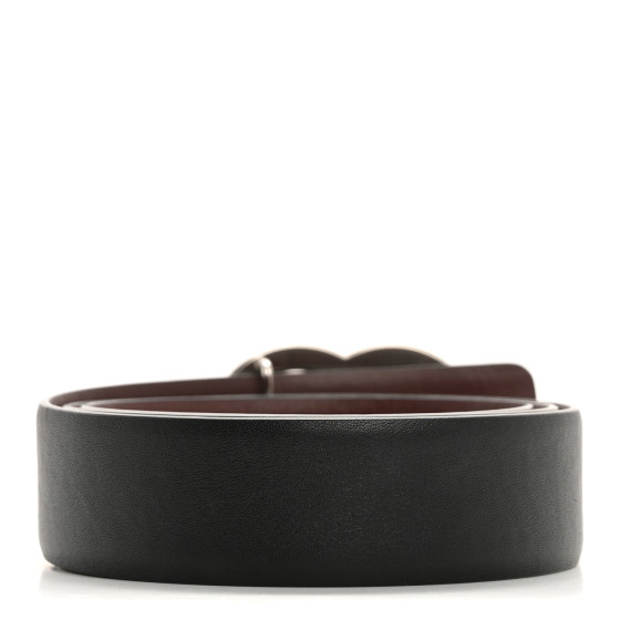 洗練を極める一本【CHANEL】Calfskin Belt Black Burgundy CHANEL Calfskin CC Reversible Belt 75 30 Black Burgundy